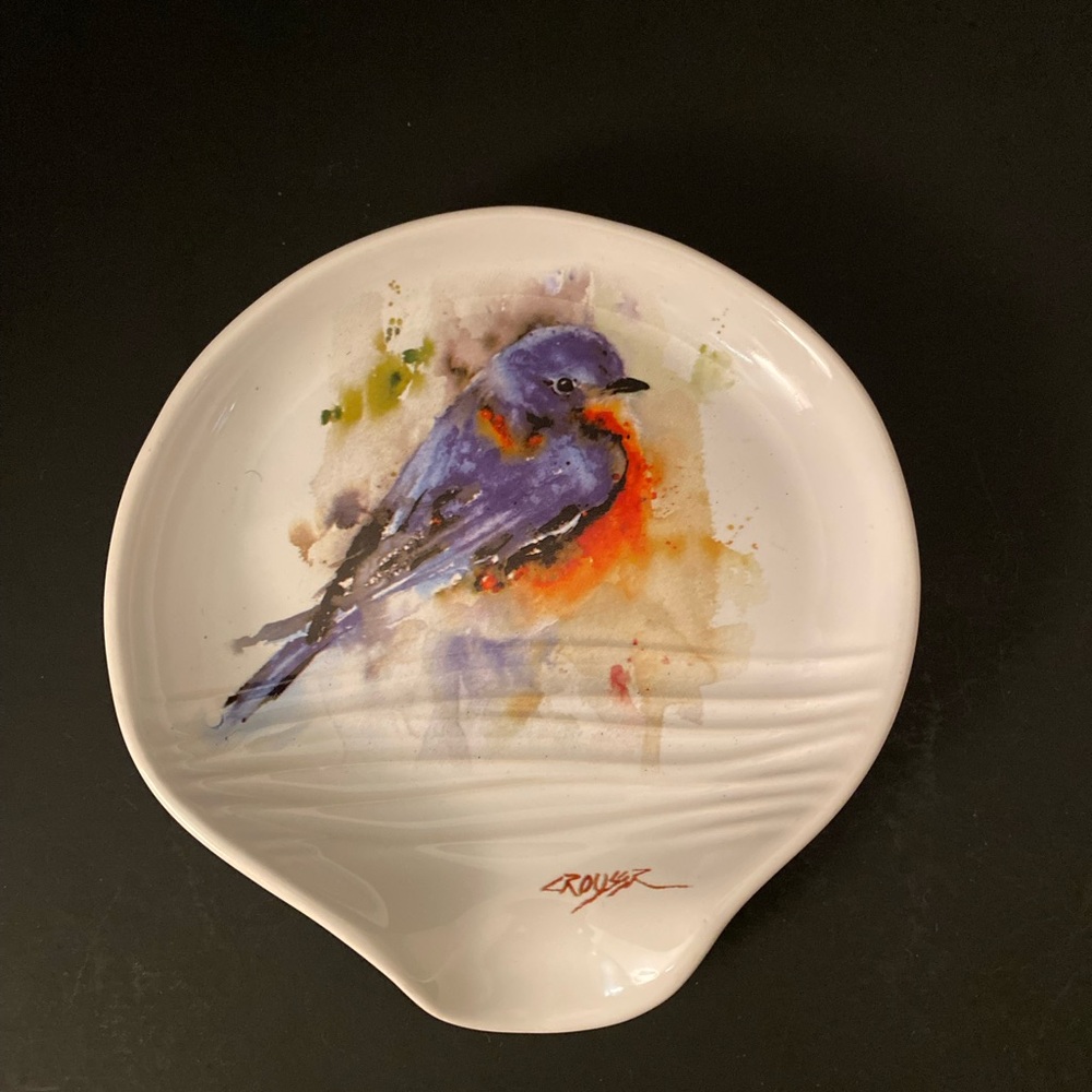 DEMDACO bluebird spoon rest